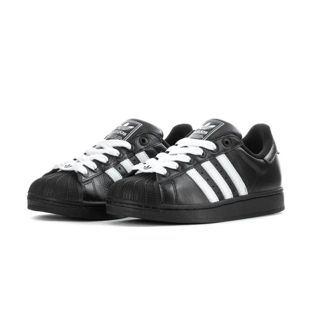 Adidas Superstar II Mens‎ Size 11.5 Black/White Shoes JI3538 NEW